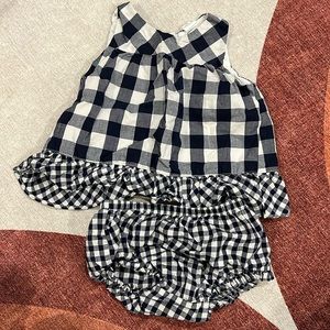 Gap Gingham Top & Bloomer Set